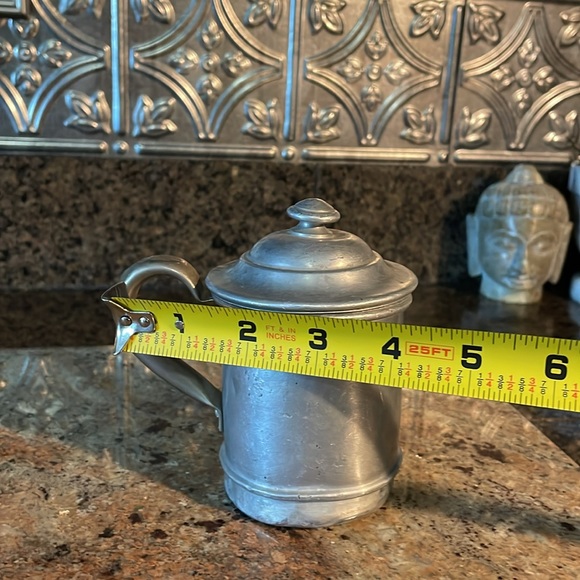 Antique tea/coffee strainer pot - Picture 9 of 10